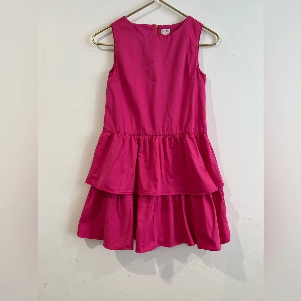 Crewcuts Pink Tiered Dress Girls Sleeveless Size 12